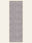 Mauve Mist washable rug, runner shape, top view