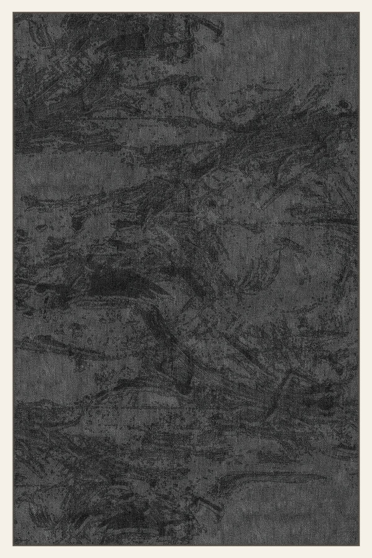 Onyx Marble washable rug, rectangle shape, top view