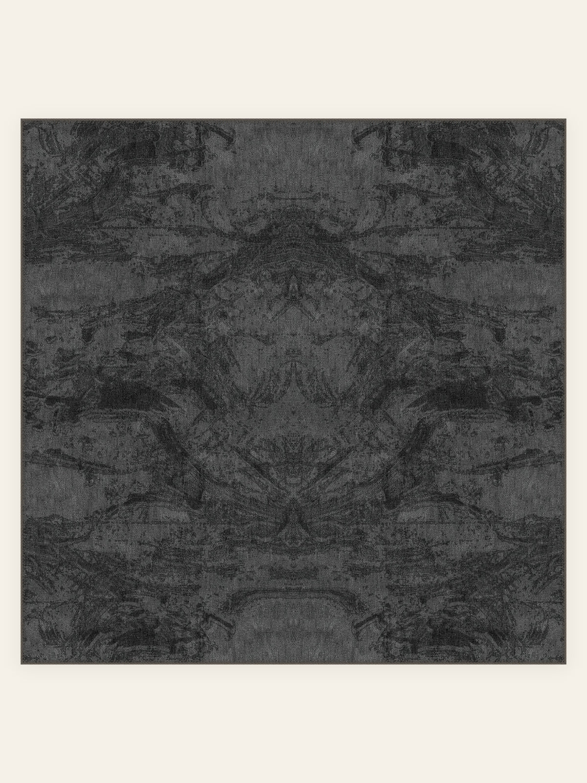 Tapis lavable Onyx Marble, forme carrée, vu de dessus