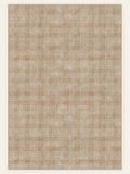 Caramel Plaid washable rug, rectangle shape, top view