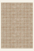 Wasbaar vloerkleed Caramel Plaid, rechthoekige vorm, bovenaanzicht