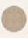 Caramel Plaid washable rug, round shape, top view