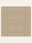 Caramel Plaid washable rug, square shape, top view