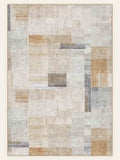 Bauhaus Patch washable rug, rectangle shape, top view