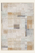 Bauhaus Patch washable rug, rectangle shape, top view