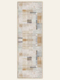 Alfombra de pasillo lavable Bauhaus Patch, vista superior