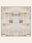 Bauhaus Patch washable rug, square shape, top view