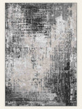 Ashfield Charcoal washable rug, rectangle shape, top view