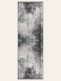 Ashfield Charcoal washable rug, runner shape, top view
