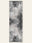 Ashfield Charcoal washable rug, runner shape, top view