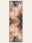 Ashfield Terracotta Multi washable rug, runner shape, top view
