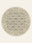 Sage Trellis washable rug, round shape, top view