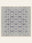 Indigo Trellis washable rug, square shape, top view