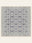 Indigo Trellis washable rug, square shape, top view