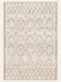 Berber Diamond washable rug, rectangle shape, top view