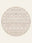 Berber Diamond washable rug, round shape, top view
