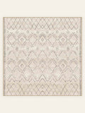 Waschbarer Teppich Berber Diamond, quadratische Form, Draufsicht