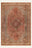 Rustic Heriz washable rug, rectangle shape, top view