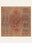 Rustic Heriz washable rug, square shape, top view
