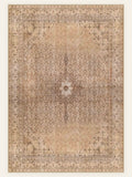 Antique Sand washable rug, rectangle shape, top view