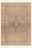 Antique Sand washable rug, rectangle shape, top view