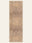 Antique Sand washable rug, runner shape, top view