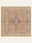 Antique Sand washable rug, square shape, top view