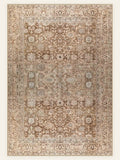 Walnut Garden washable rug, rectangle shape, top view