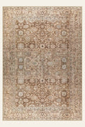 Walnut Garden washable rug, rectangle shape, top view