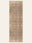 Walnut Garden washable rug, runner shape, top view