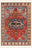 Serapi Flame washable rug, rectangle shape, top view
