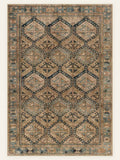 Honeycomb Tribe washable rug, rectangle shape, top view
