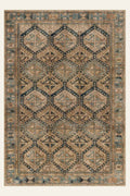 Honeycomb Tribe washable rug, rectangle shape, top view