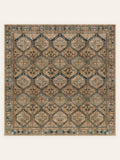 Tapis lavable Honeycomb Tribe, forme carrée, vu de dessus