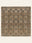 Honeycomb Tribe washable rug, square shape, top view