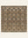 Honeycomb Tribe washable rug, square shape, top view