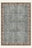 Slate Garden washable rug, rectangle shape, top view