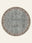 Slate Garden washable rug, round shape, top view