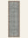 Slate Garden washable rug, runner shape, top view