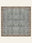 Slate Garden washable rug, square shape, top view