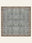 Slate Garden washable rug, square shape, top view