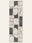 Modernist Blocks washable rug, runner shape, top view