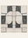 Modernist Blocks washable rug, square shape, top view