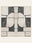 Modernist Blocks washable rug, square shape, top view