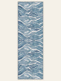 Tapis de couloir lavable Pacific Waves, vu de dessus