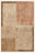Gabbeh Trail washable rug, rectangle shape, top view