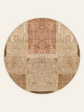 Gabbeh Trail washable rug, round shape, top view