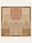 Gabbeh Trail washable rug, square shape, top view