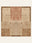 Gabbeh Trail washable rug, square shape, top view