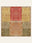 Gabbeh Harvest washable rug, square shape, top view